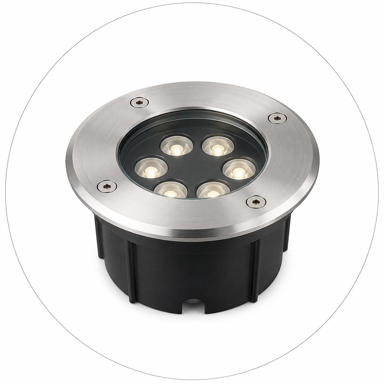 Đèn âm đất LED chiếu sáng lối đi, sân vườn và cảnh quan